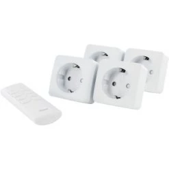 CHACON Set 4 Mini-prises On/Off + Télécommande 4 Canaux (SCH) -CHACON Soldes 15485032 2