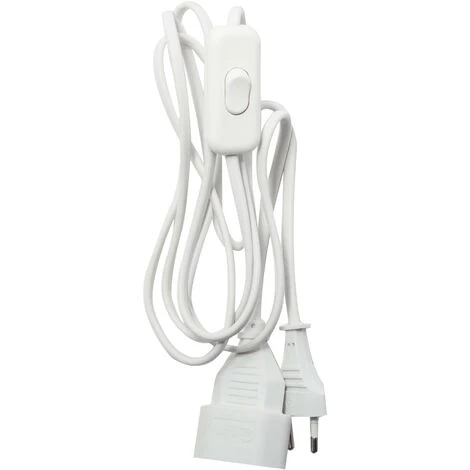 CHACON Rallonge Avec Interrupteur Blanc - 2m 3 CHACON Rallonge Avec Interrupteur Blanc - 2m