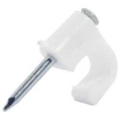 CHACON Clips De Fixation - Blanc (100 Pcs)