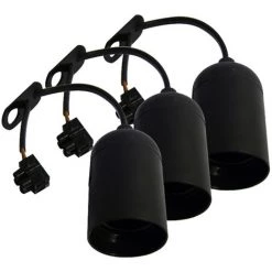 CHACON Douille De Déménagement - Noir (3 Pcs)