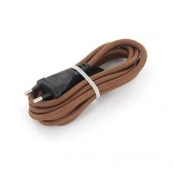 CHACON Cordon Textile Avec Interrupteur 2m - Brun