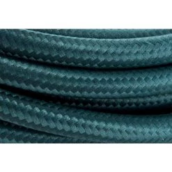 CHACON Cordon Textile Avec Interrupteur 2m - Bleu Paon -CHACON Soldes 15485215 3