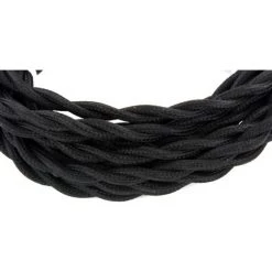 CHACON Câble Textile Torsadé 3m - Noir 9 CHACON Câble Textile Torsadé 3m - Noir -CHACON Soldes 15485217 3