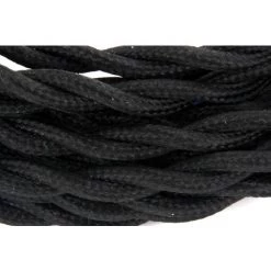 CHACON Câble Textile Torsadé 3m - Noir 10 CHACON Câble Textile Torsadé 3m - Noir -CHACON Soldes 15485217 4