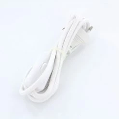 CHACON Câble Textile Blanc + Interrupteur - 2m -CHACON Soldes 15485225 5