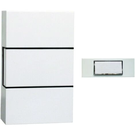 CHACON Carillon Filaire Avec Bouton-poussoir - Blanc 4 CHACON Carillon Filaire Avec Bouton-poussoir - Blanc – Image 2