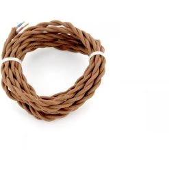 CHACON Câble Textile Torsadé 3m - Brun -CHACON Soldes 15485234 2