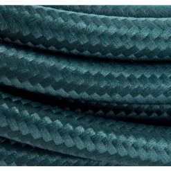 CHACON Câble Textile 3m - Bleu Paon