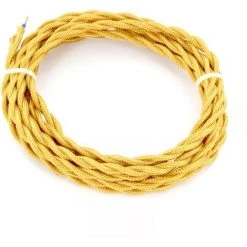 CHACON Câble Textile Torsadé 3m - Doré -CHACON Soldes 15485238 5