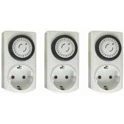 CHACON Set De 3 Programmateurs Mécaniques