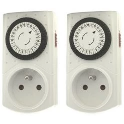 CHACON Set De 2 Programmateurs Mécaniques