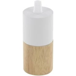CHACON Douille Bi-matière - Bois Et Métal Blanc