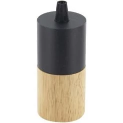 CHACON Douille Bi-matière - Bois Et Métal Noir