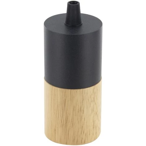 CHACON Douille Bi-matière - Bois Et Métal Noir 2 CHACON Douille Bi-matière - Bois Et Métal Noir