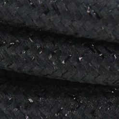 CHACON Câble Textile Soie - 3m - Noir Pailleté