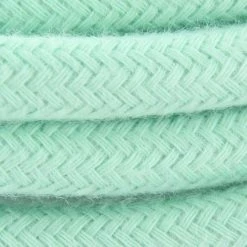 CHACON Câble Textile Soie Menthe - 3m