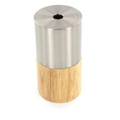 CHACON Douille Bi-matière - Bois Et Métal Argent