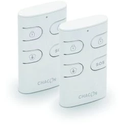 CHACON Lot De 2 Télécommandes - 4 Fonctions
