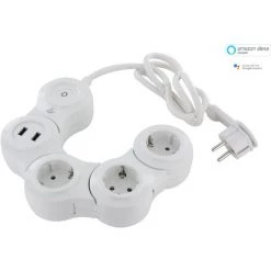 CHACON Soldes 8 CHACON Multiprise Snake WiFi - 3x16A + 2 USB - 1,5m (SCH)