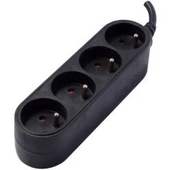 CHACON Bloc Design 4x16A - 3 M - Noir -CHACON Soldes 16802948 4