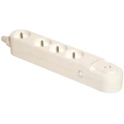 CHACON Bloc Design Parafoudre 4x16A Avec Interrupteur - 1,5m - Blanc -CHACON Soldes 16802950 3