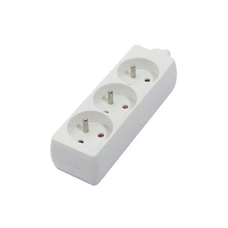 CHACON Bloc Multiprise Sans Cordon 3 X 16A - Blanc 5 CHACON Bloc Multiprise Sans Cordon 3 X 16A - Blanc – Image 3