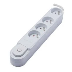 CHACON Bloc Multiprise Design Blanc Avec Interrupteur - 4 X 16A - 3 M -CHACON Soldes 16803001 3