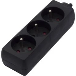 CHACON Bloc Multiprise Sans Cordon 3 X 16 A - Noir