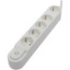 CHACON Bloc Design 5x16A Avec Interrupteur - 1,5m - Blanc (SCH)