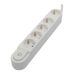 CHACON Bloc Design 5x16A Avec Interrupteur - 1,5m - Blanc (SCH) -CHACON Soldes 16803062 3