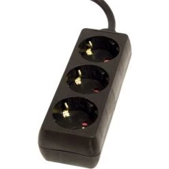 CHACON Bloc Multiprise 3x16A - 3 M - Noir (SCH)
