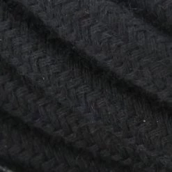 CHACON Câble Textile Coton - 3m - Noir