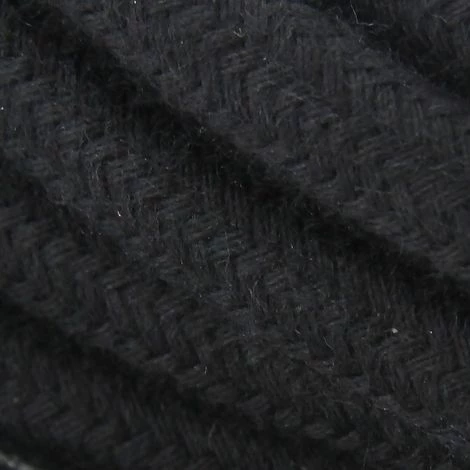 CHACON Câble Textile Coton - 3m - Noir 3 CHACON Câble Textile Coton - 3m - Noir