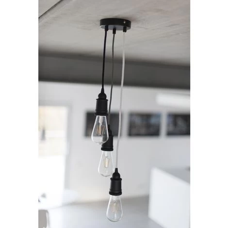 CHACON Câble Textile Coton - 3m - Noir 6 CHACON Câble Textile Coton - 3m - Noir – Image 4