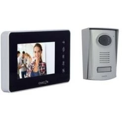 CHACON Visiophone Couleur 4 Fils 4,3 Noir Avec écran Ultraplat