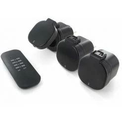 CHACON Set 3 Mini Prises Extérieures On/Off - 3000W - FR + Télécommande