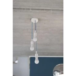 CHACON Câble Textile Soie Torsadé - 3m - Bleu -CHACON Soldes 23856245 3