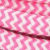 CHACON Câble Textile Soie Zigzag - 3m - Fuchsia/Blanc -CHACON Soldes 27119556 1