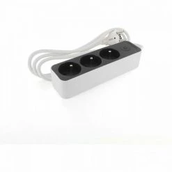 CHACON Bloc 3 X 16 A 3G1.5 Mm2 1.5 M- Blanc/ Gris