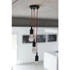 CHACON Câble Textile Coton Torsadé - 3m - Daim Orange -CHACON Soldes 29943092 4