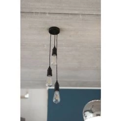 CHACON Câble Textile Coton Torsadé Bleu Marine Naturel - 3m -CHACON Soldes 29943094 3