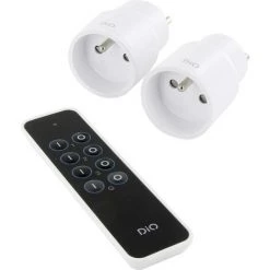 CHACON Kit : 2 Nano Plugs Et Télécommande DIO First (2300W, FR) 54899 Fréquence (détails) 433.92 MHz