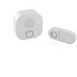 CHACON Kit Sonnette Sans Fil DIO Design Blanc 200m