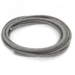 CHACON Câble Textile Coton Zigzag Anthracite Et Lin Naturel - 3m -CHACON Soldes 36870708 3