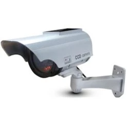 CHACON Caméra Factice Avec Panneau Solaire - Led Bleue