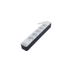 CHACON Bloc Multiprise 5 Prises 16 A Avec 2 Ports USB Et Câble 1,5 M HO5VV-F 3x1,5 Mm² Blanc Et Gris