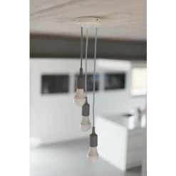 CHACON Câble Textile Coton Zigzag Bleu Steward Et Lin Naturel - 3m -CHACON Soldes 46516762 4