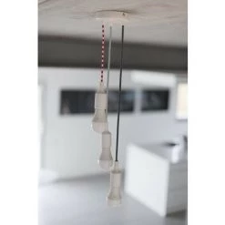 CHACON Câble Textile Soie - 3m - Blanc/Rouge -CHACON Soldes 46516765 4