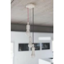 CHACON Câble Textile Soie - 3m - Blanc/Rouge -CHACON Soldes 46516765 5