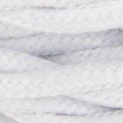 CHACON Câble Textile Coton Torsadé - 3m - Blanc